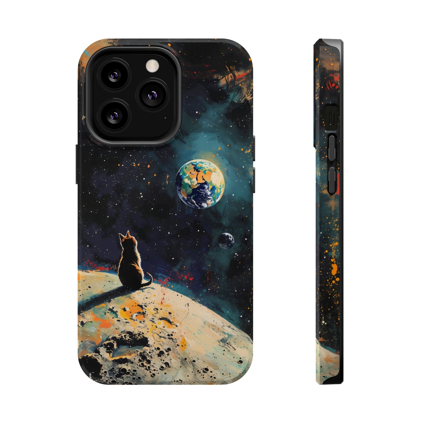 Planetary Purr-spective | MagSafe Hardshell Phone Case