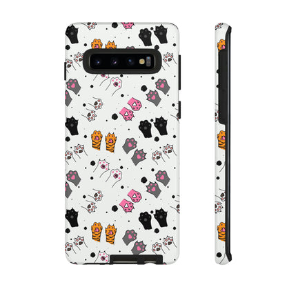 Playful Stripes & Paws | Hardshell Phone Case