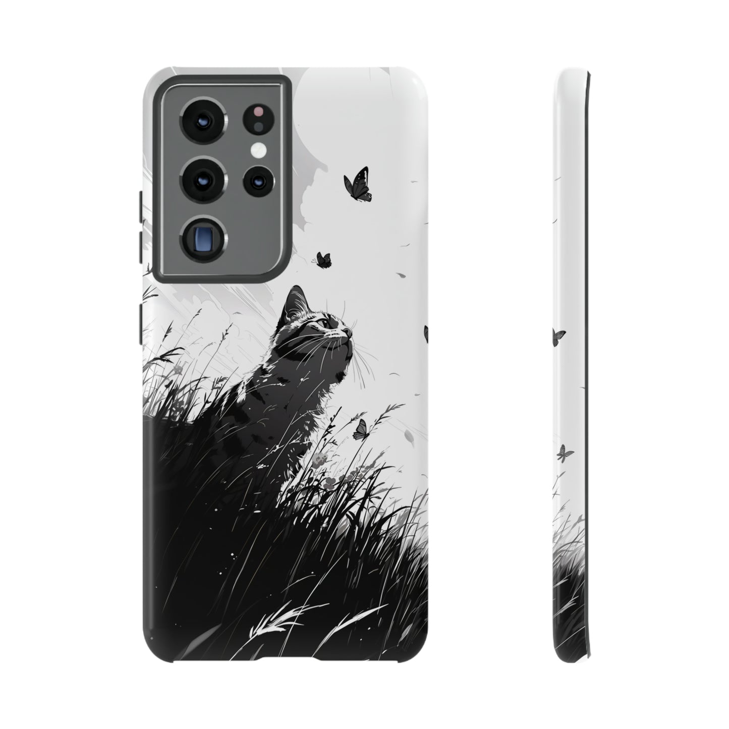 Monochrome Whimsy | Hardshell Phone Case