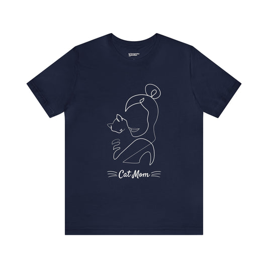 Cat mom | Minimal Unisex T-shirt