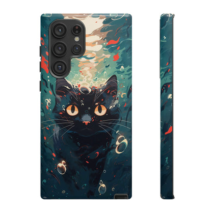 Mystic Aqua Cat | Hardshell Phone Case