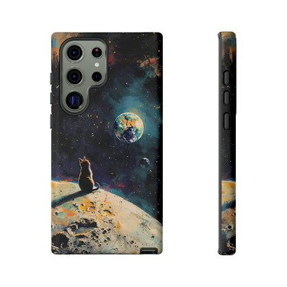 Planetary Purr-spective | Hardshell Phone Case