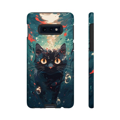 Mystic Aqua Cat | Hardshell Phone Case