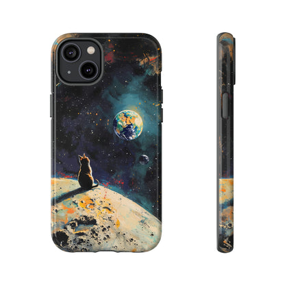 Planetary Purr-spective | Hardshell Phone Case