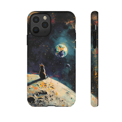 Planetary Purr-spective | Hardshell Phone Case