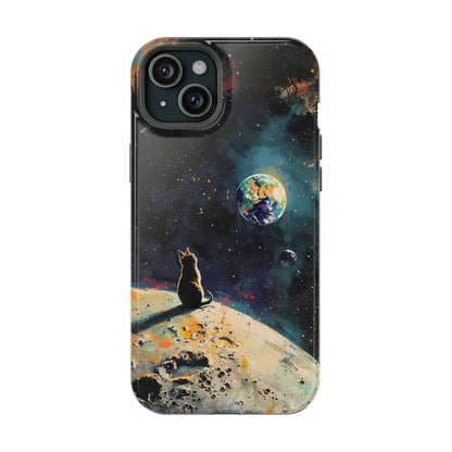 Planetary Purr-spective | MagSafe Hardshell Phone Case