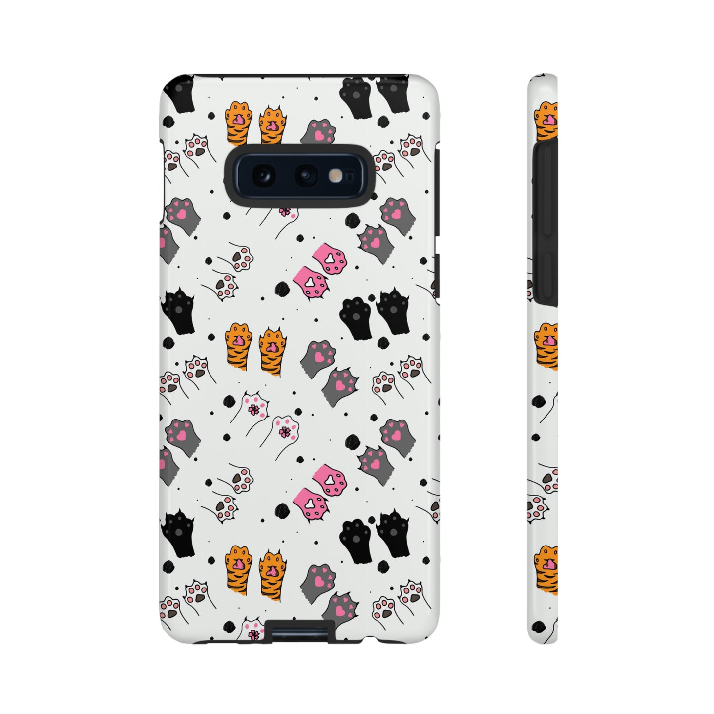 Playful Stripes & Paws | Hardshell Phone Case