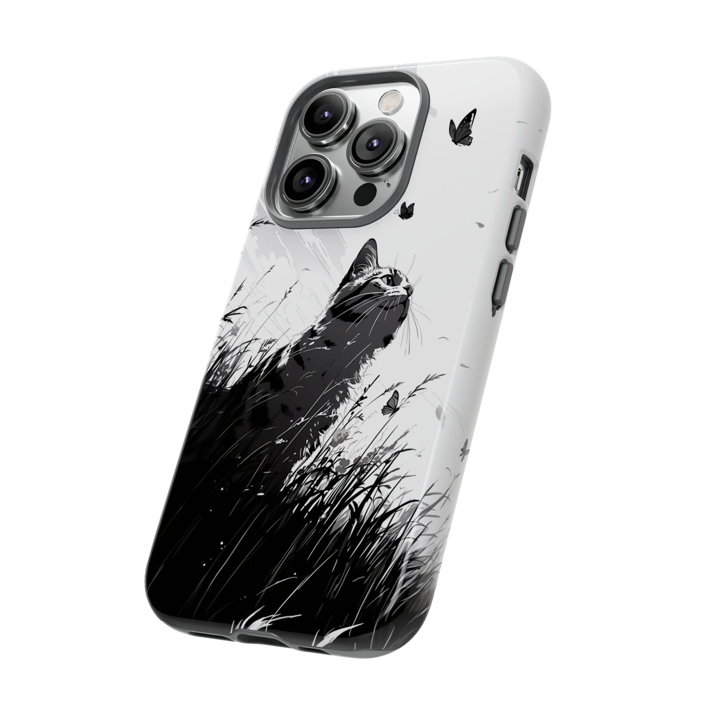 Monochrome Whimsy | Hardshell Phone Case