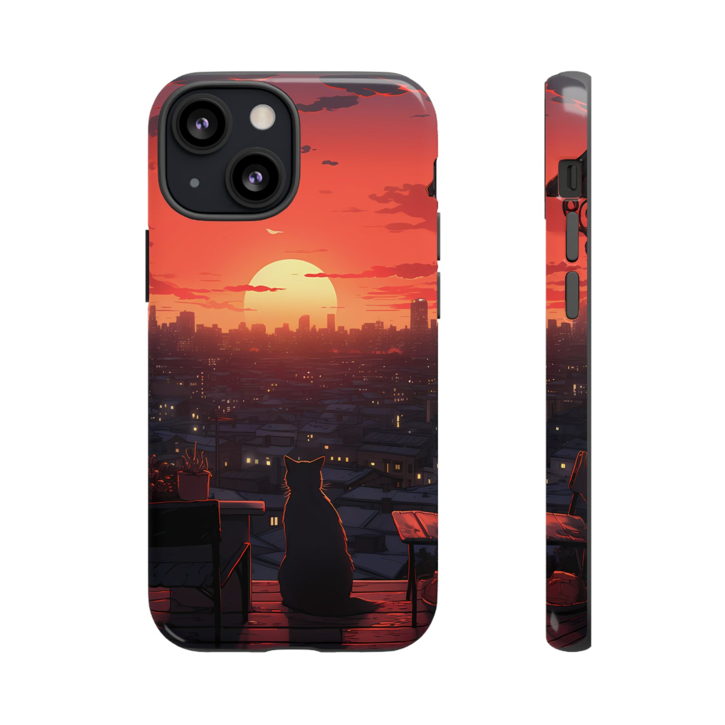 Twilight Whiskers | Hardshell Phone Case