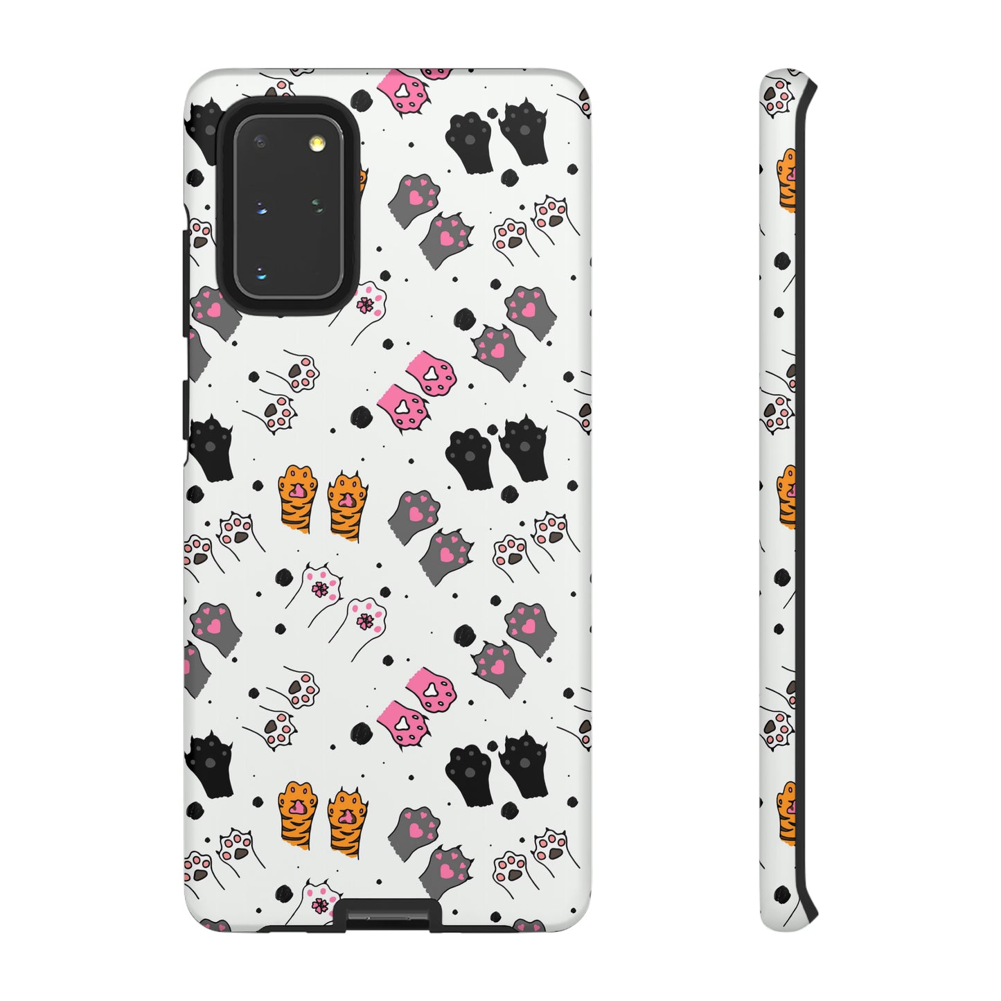 Playful Stripes & Paws | Hardshell Phone Case