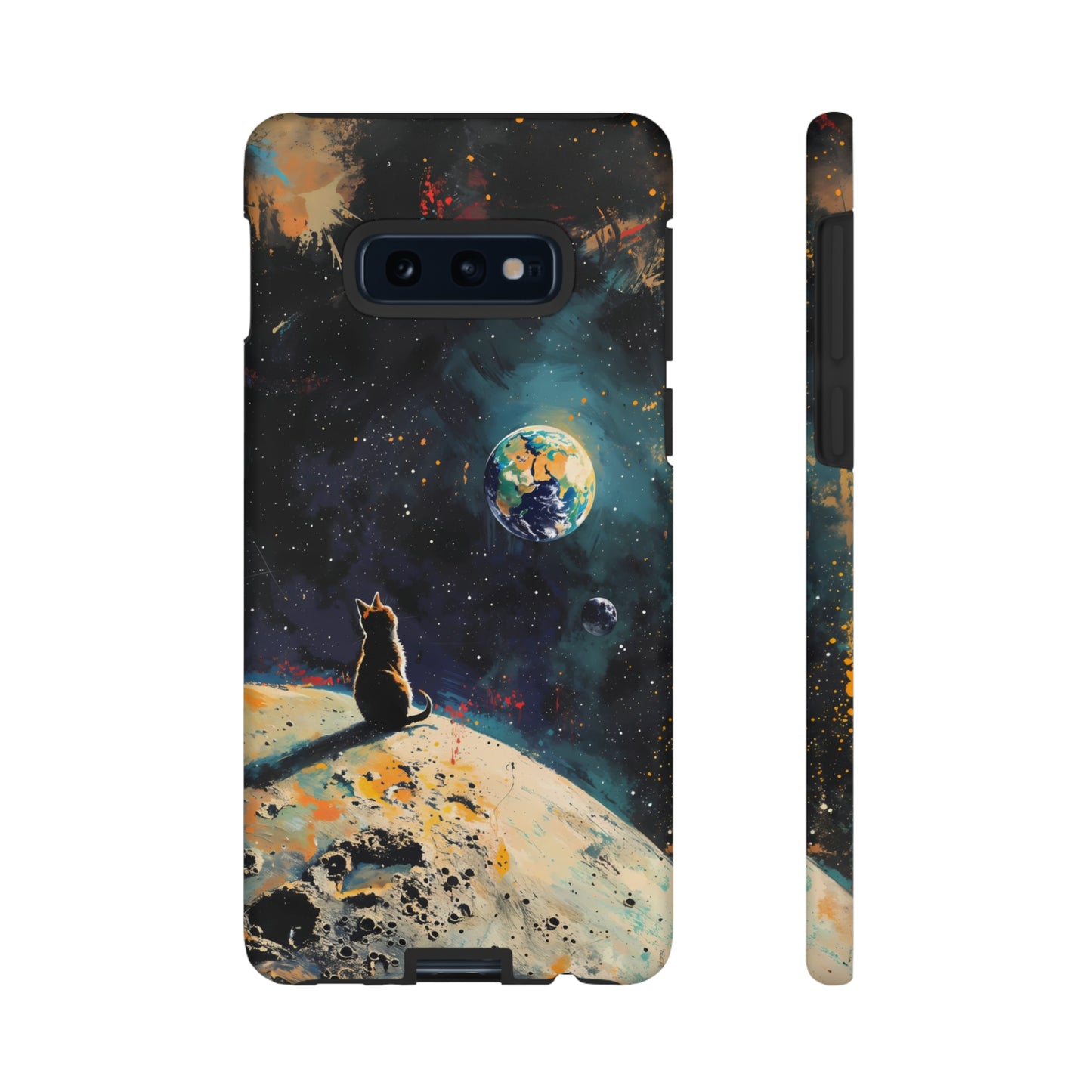 Planetary Purr-spective | Hardshell Phone Case