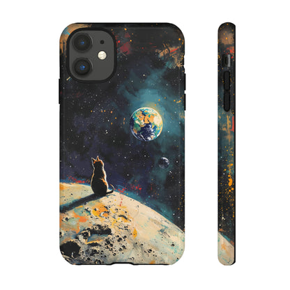 Planetary Purr-spective | Hardshell Phone Case