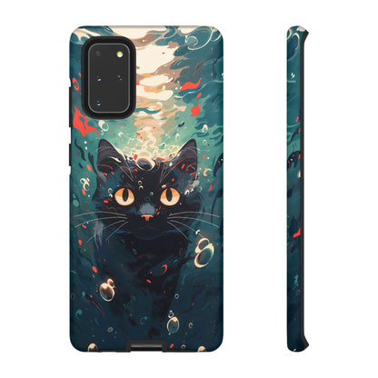 Mystic Aqua Cat | Hardshell Phone Case