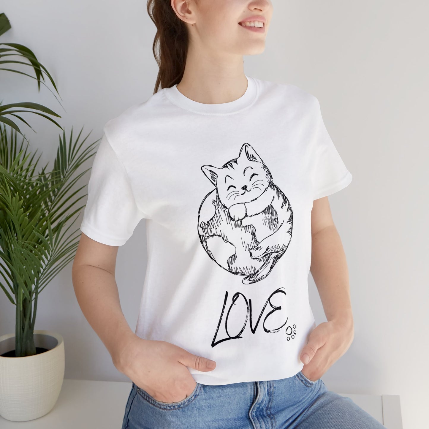 Kitty love - dark | Unisex T-shirt