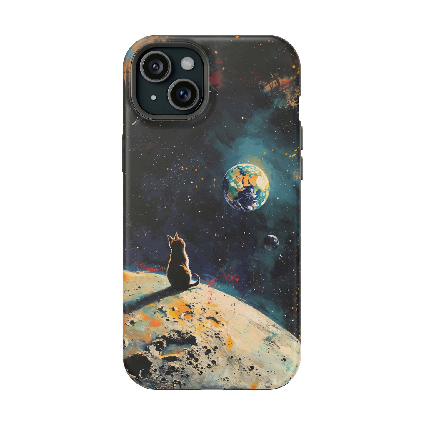 Planetary Purr-spective | MagSafe Hardshell Phone Case