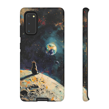 Planetary Purr-spective | Hardshell Phone Case