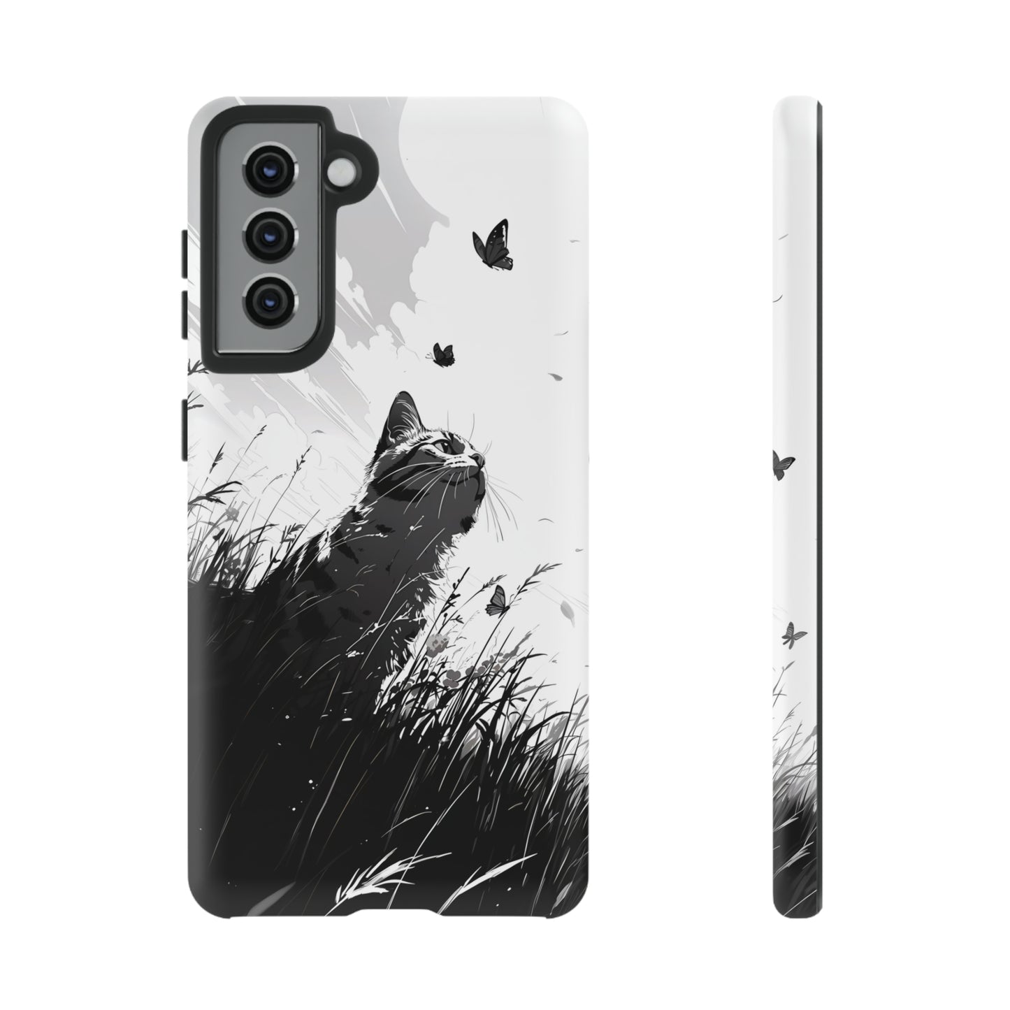 Monochrome Whimsy | Hardshell Phone Case