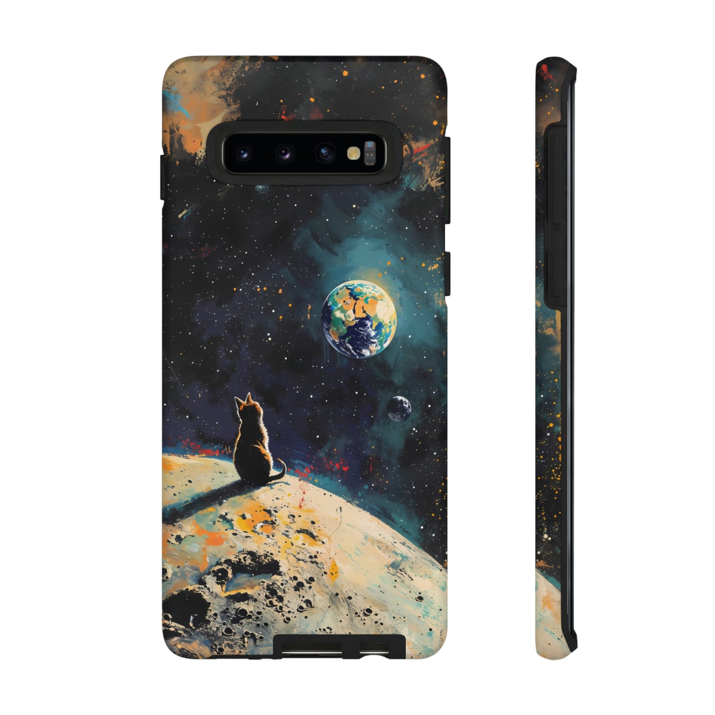 Planetary Purr-spective | Hardshell Phone Case