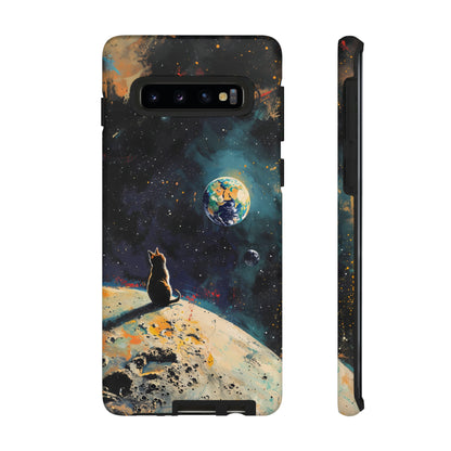 Planetary Purr-spective | Hardshell Phone Case