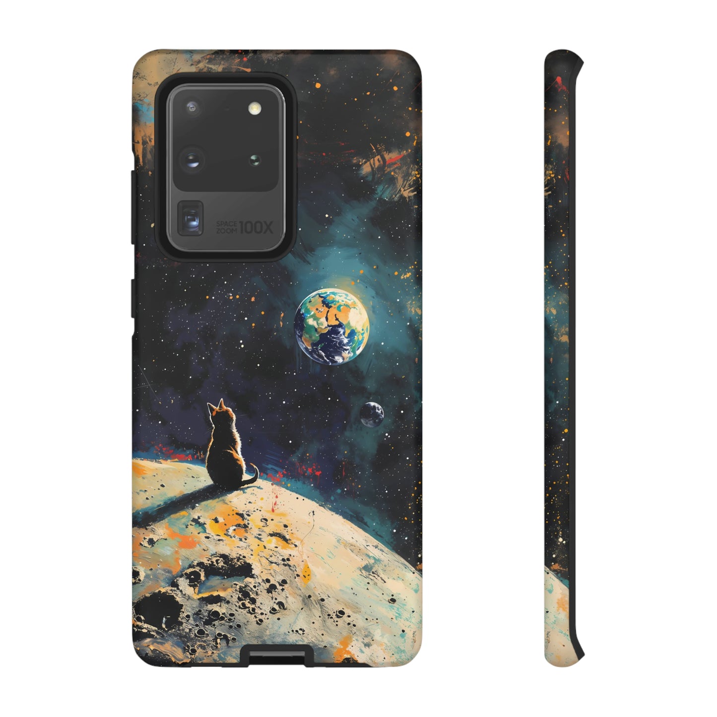 Planetary Purr-spective | Hardshell Phone Case