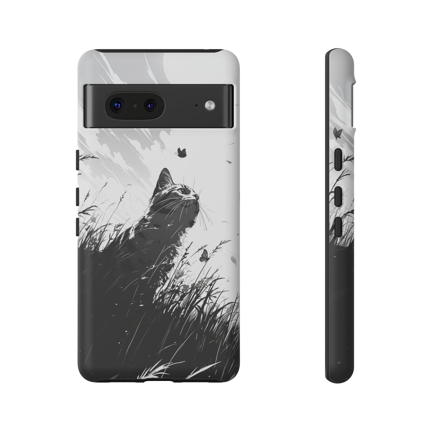 Monochrome Whimsy | Hardshell Phone Case