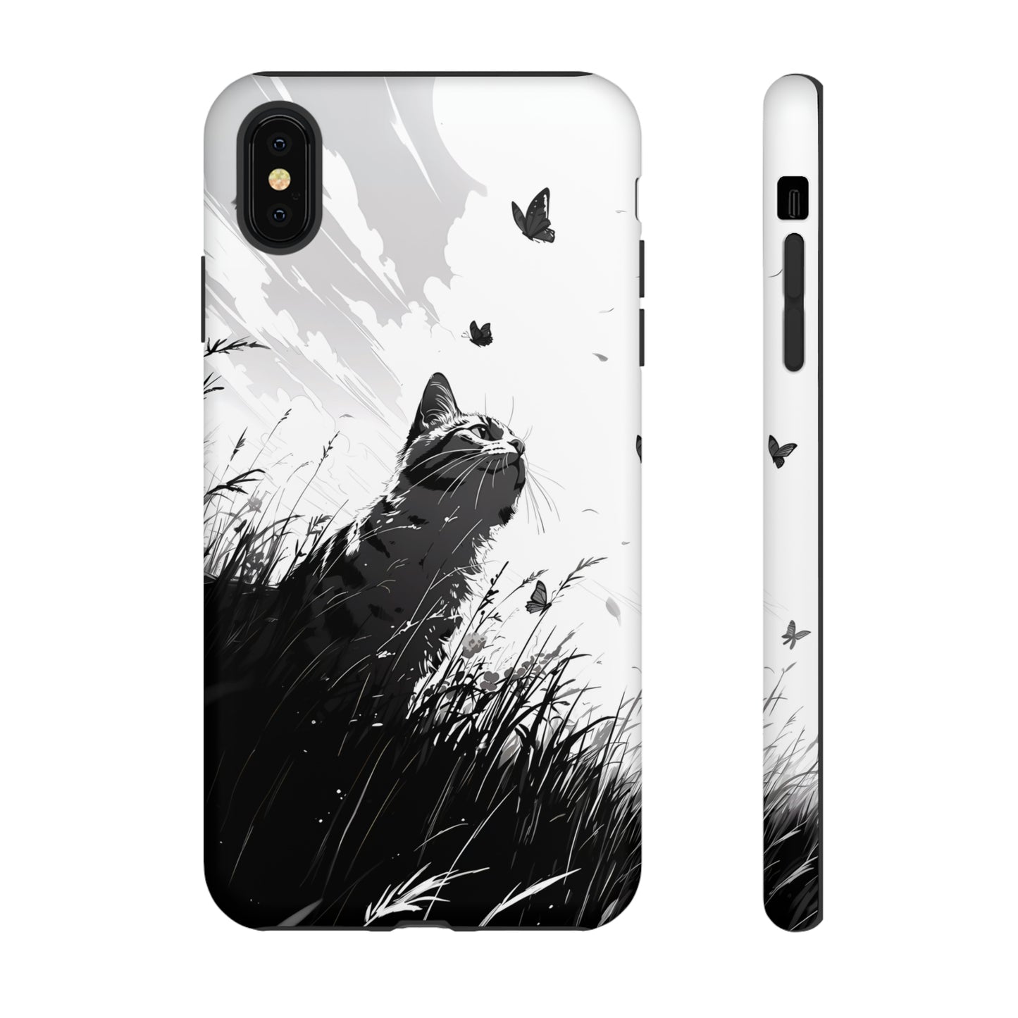 Monochrome Whimsy | Hardshell Phone Case