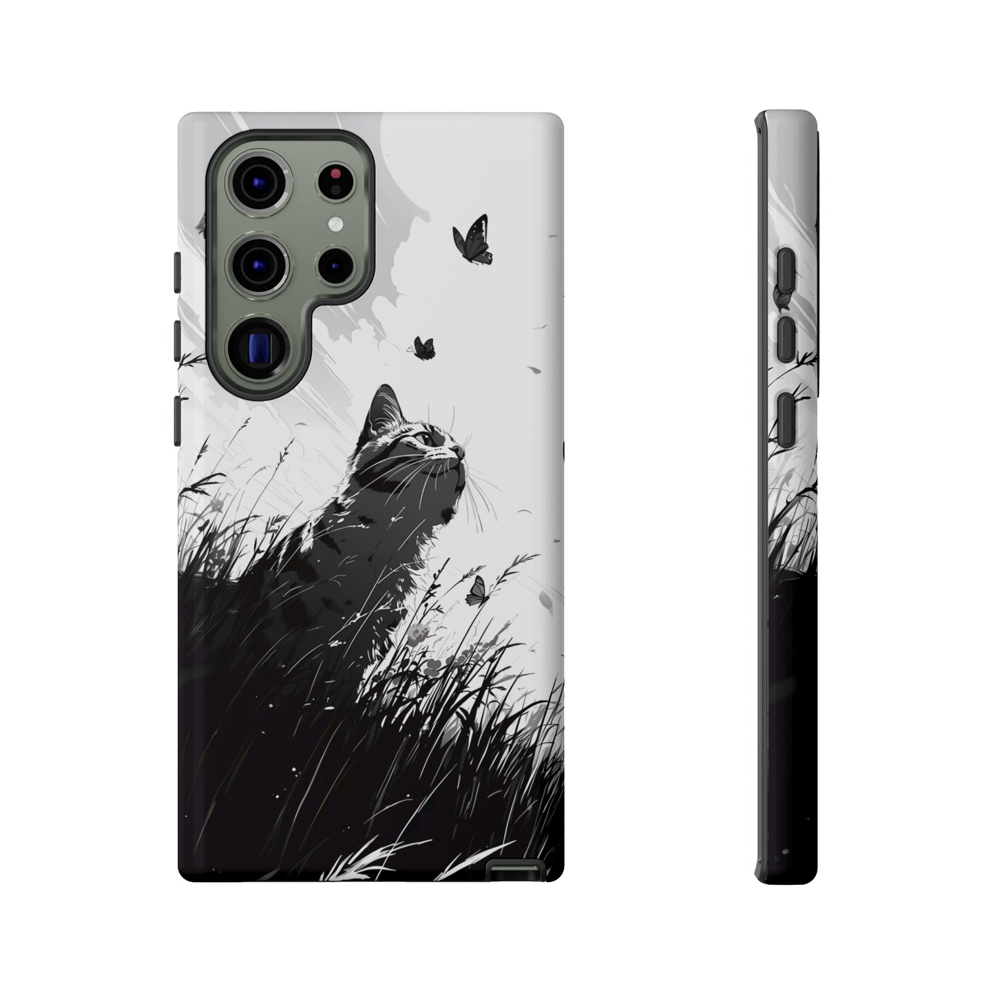 Monochrome Whimsy | Hardshell Phone Case