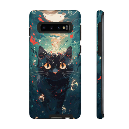 Mystic Aqua Cat | Hardshell Phone Case