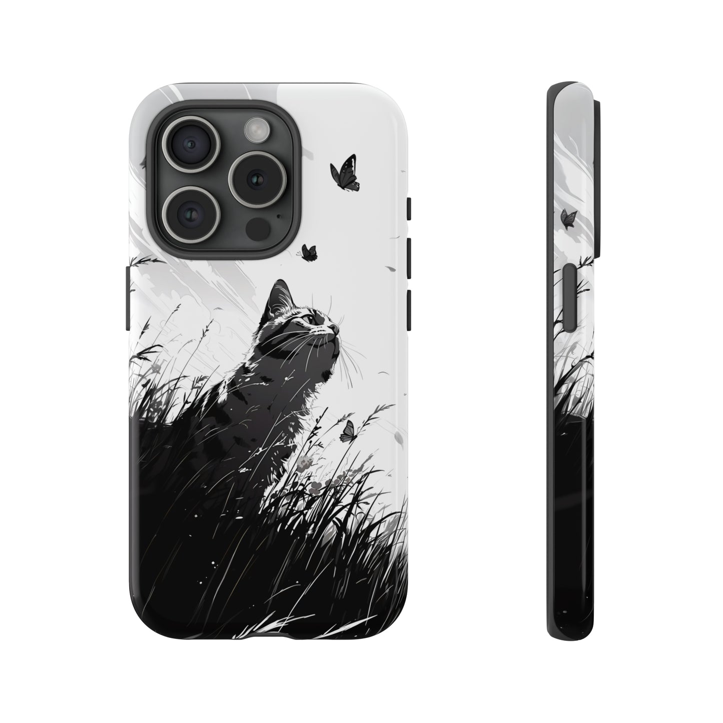 Monochrome Whimsy | Hardshell Phone Case