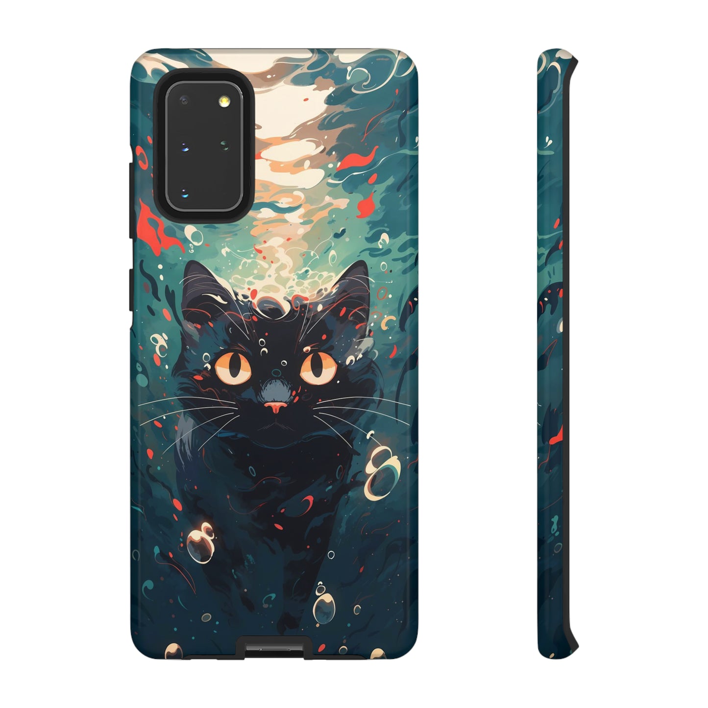 Mystic Aqua Cat | Hardshell Phone Case