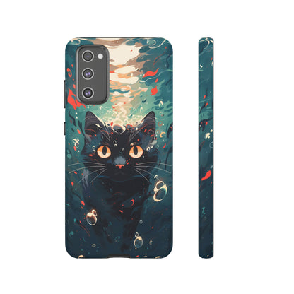 Mystic Aqua Cat | Hardshell Phone Case