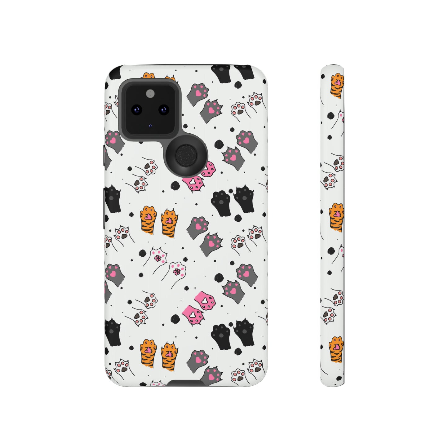 Playful Stripes & Paws | Hardshell Phone Case