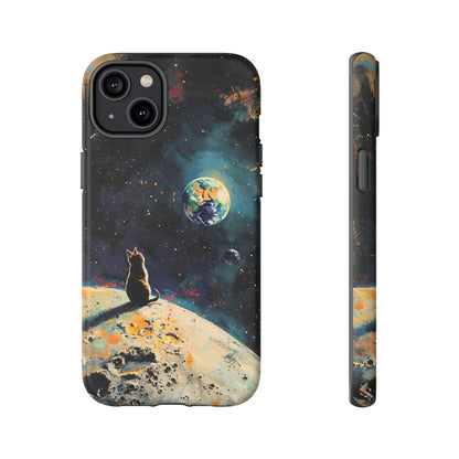 Planetary Purr-spective | Hardshell Phone Case