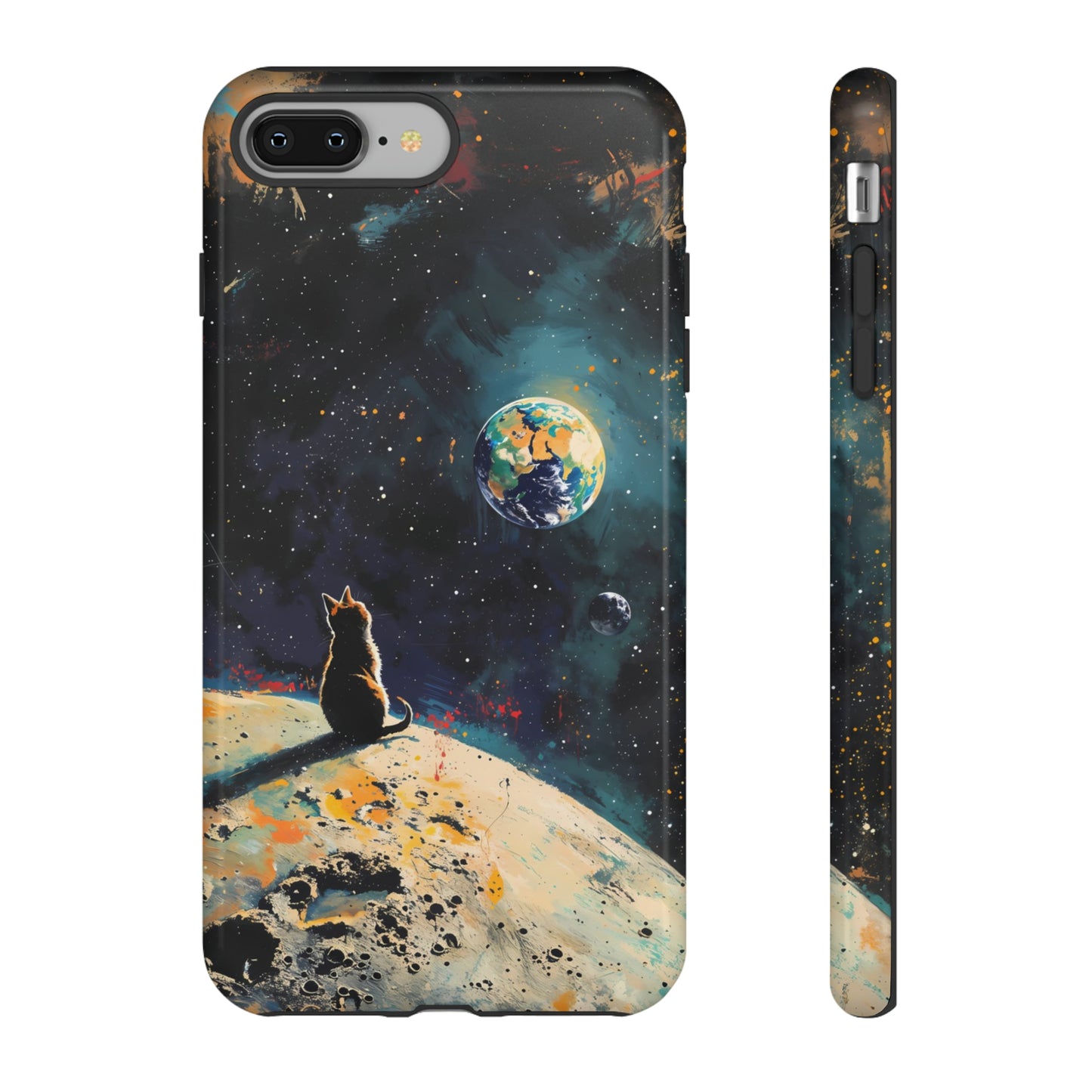 Planetary Purr-spective | Hardshell Phone Case