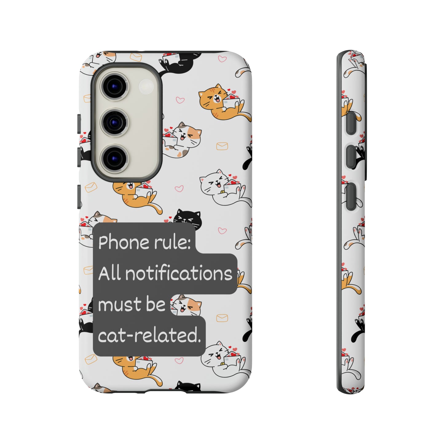 All notifications must be cat-related | Hardshell Phone Case