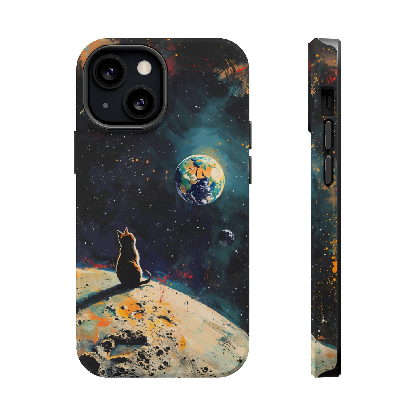 Planetary Purr-spective | MagSafe Hardshell Phone Case