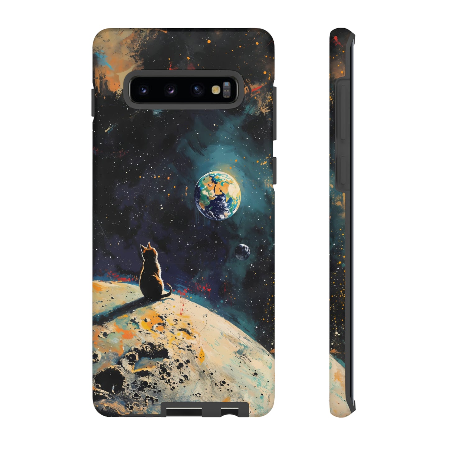 Planetary Purr-spective | Hardshell Phone Case