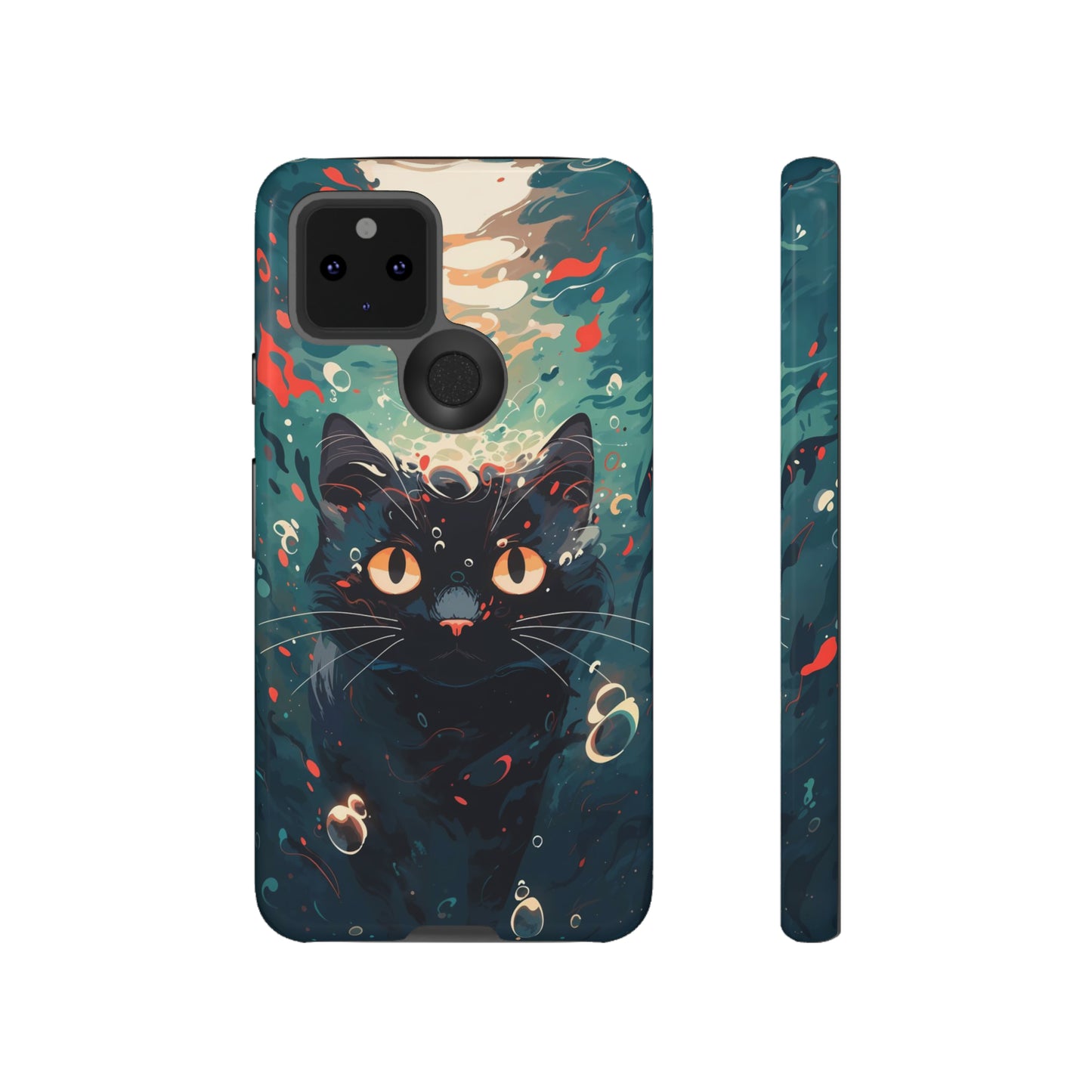 Mystic Aqua Cat | Hardshell Phone Case