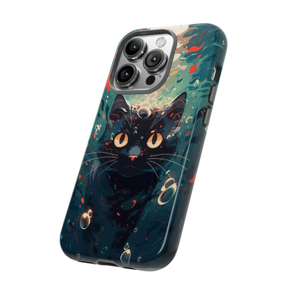 Mystic Aqua Cat | Hardshell Phone Case