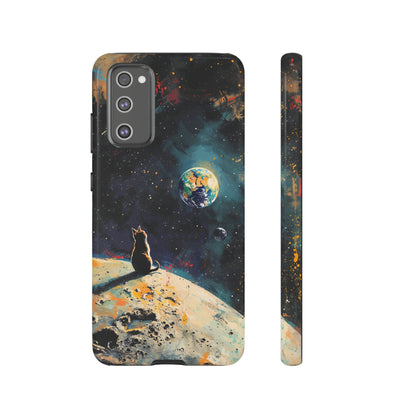 Planetary Purr-spective | Hardshell Phone Case