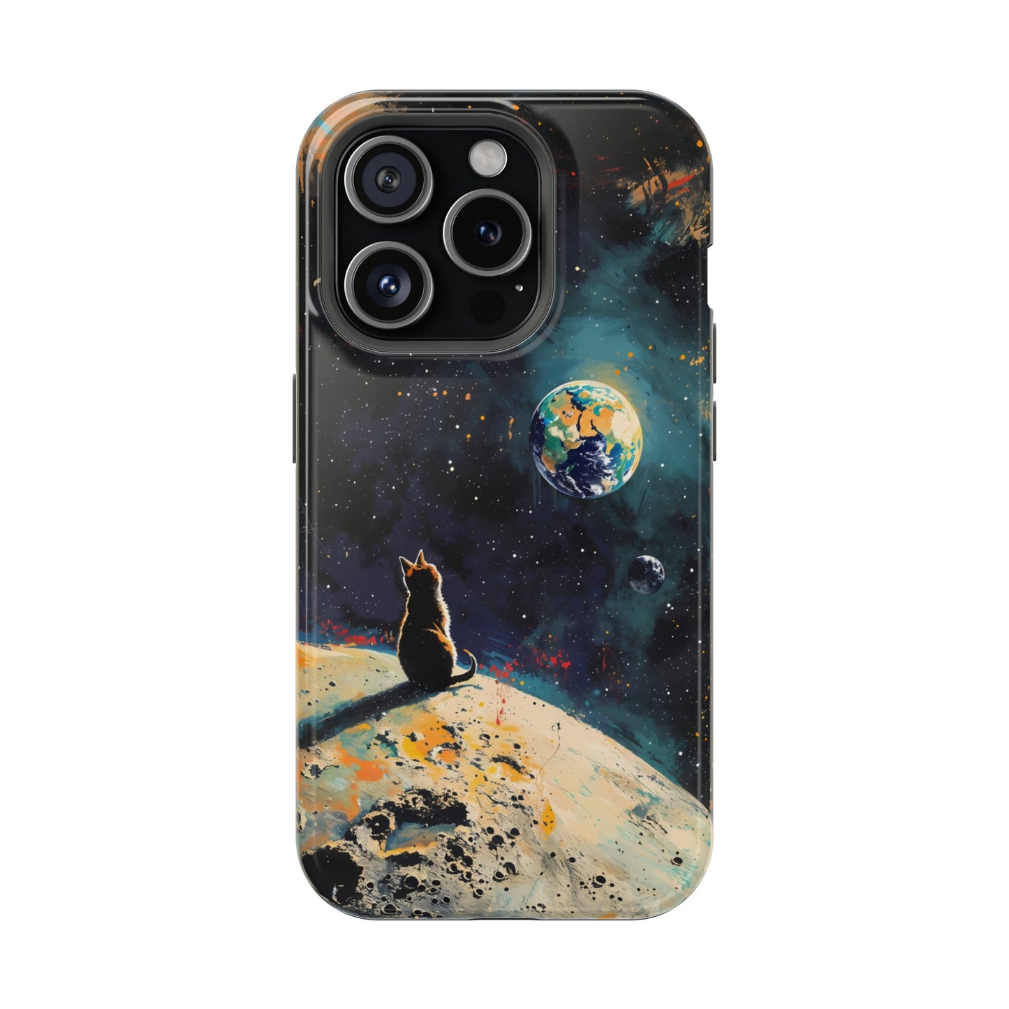 Planetary Purr-spective | MagSafe Hardshell Phone Case