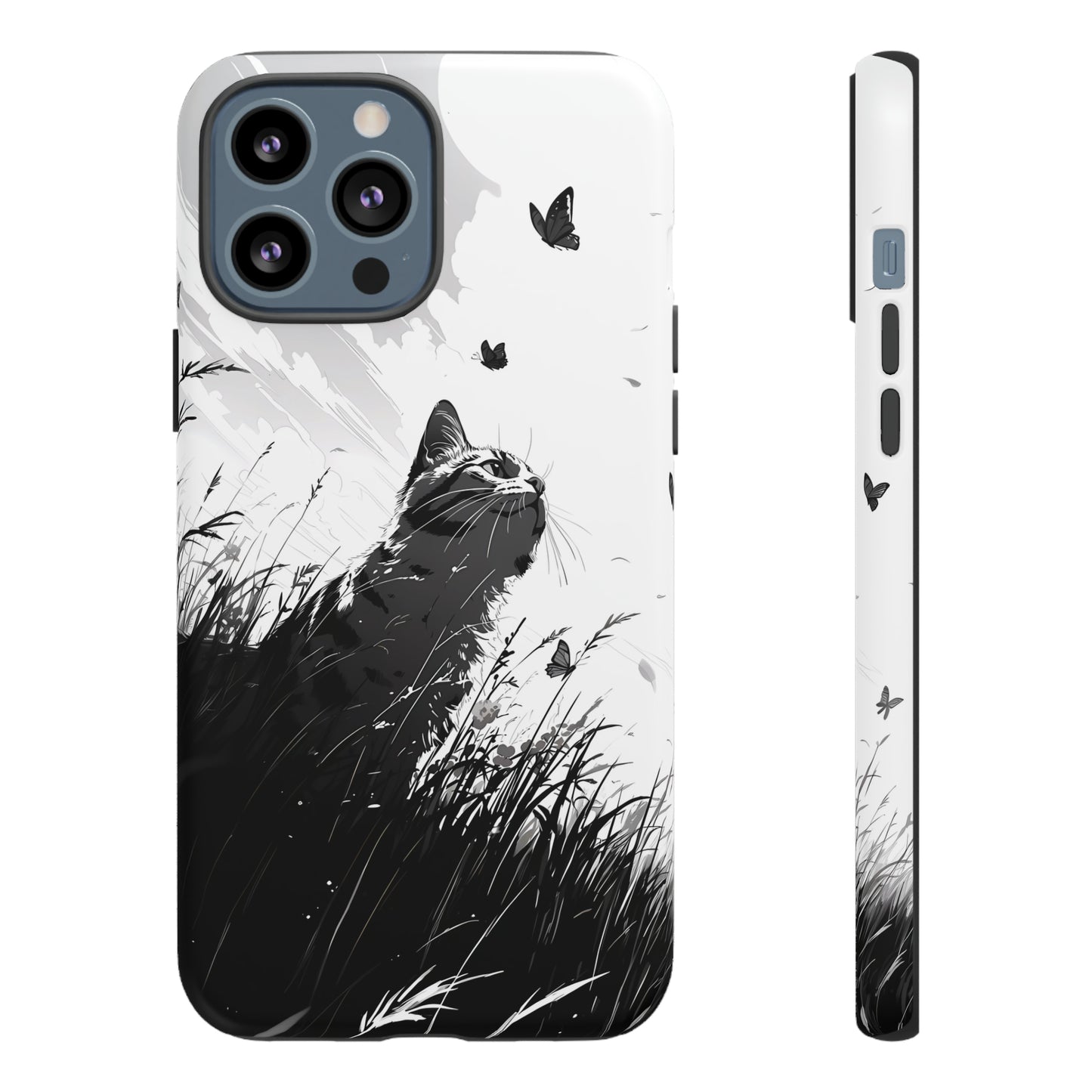 Monochrome Whimsy | Hardshell Phone Case