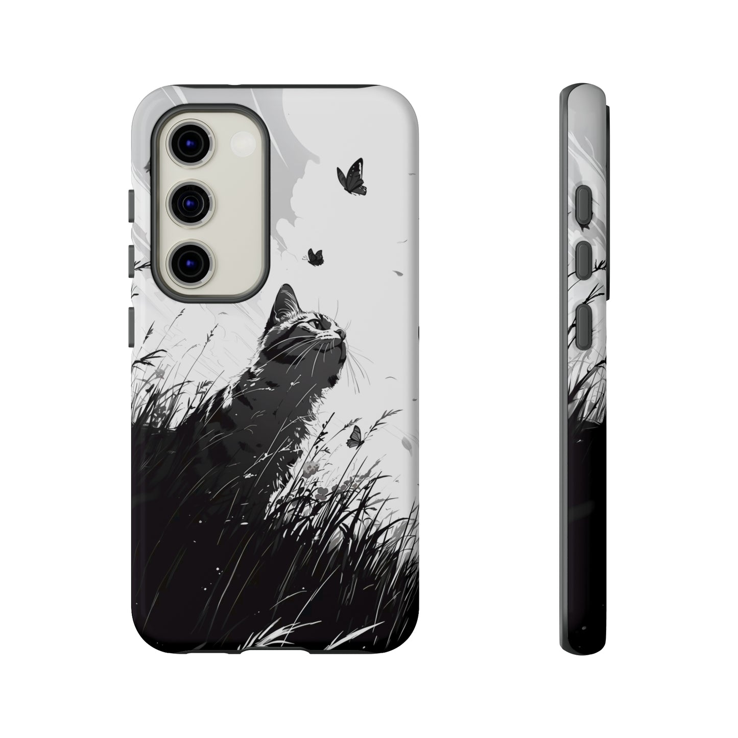 Monochrome Whimsy | Hardshell Phone Case