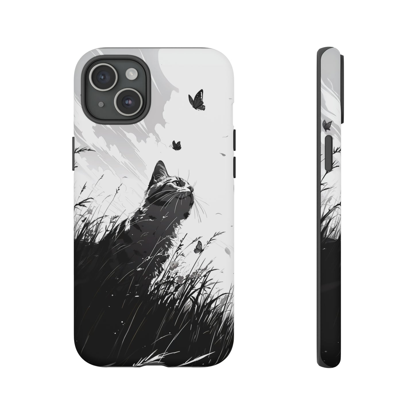 Monochrome Whimsy | Hardshell Phone Case