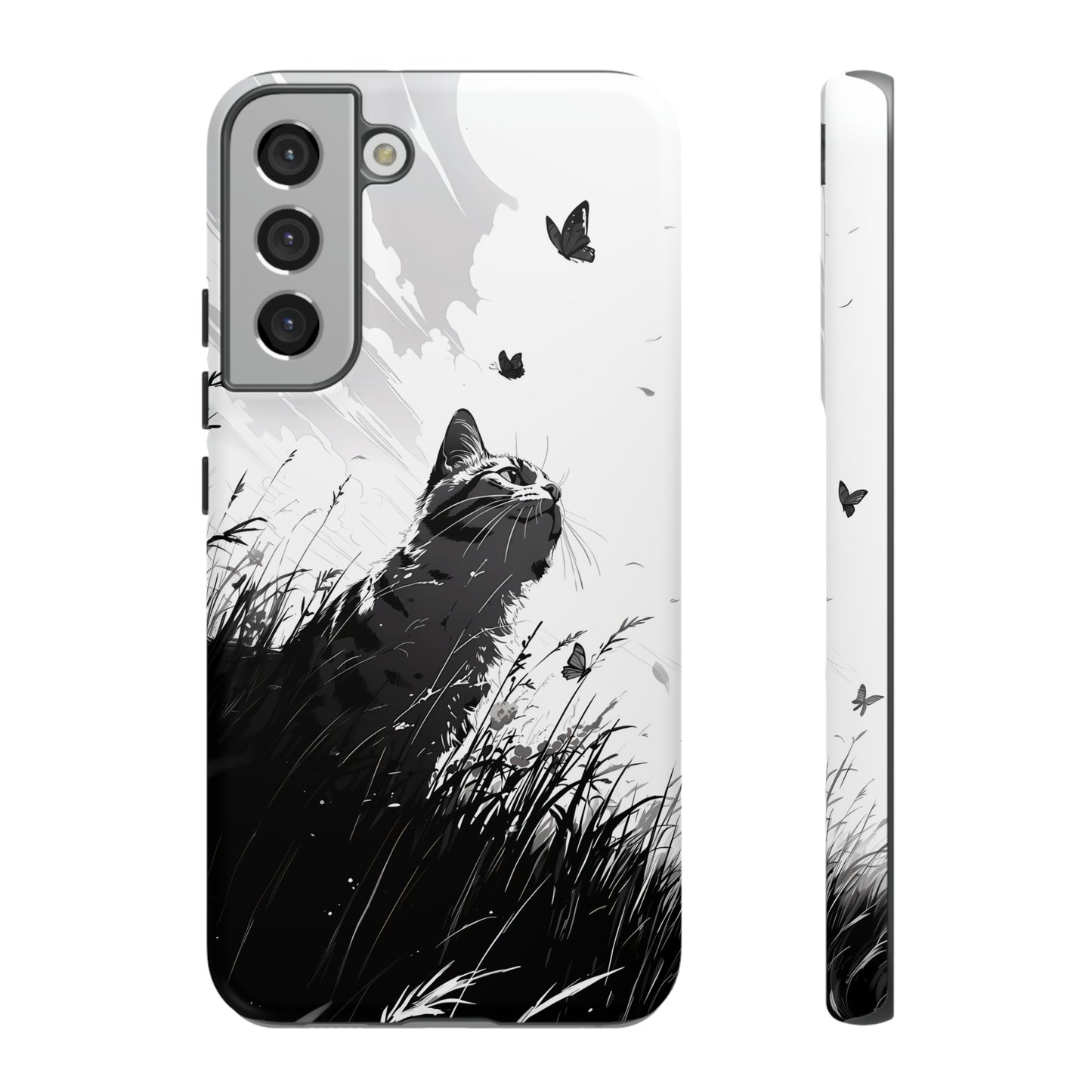 Monochrome Whimsy | Hardshell Phone Case