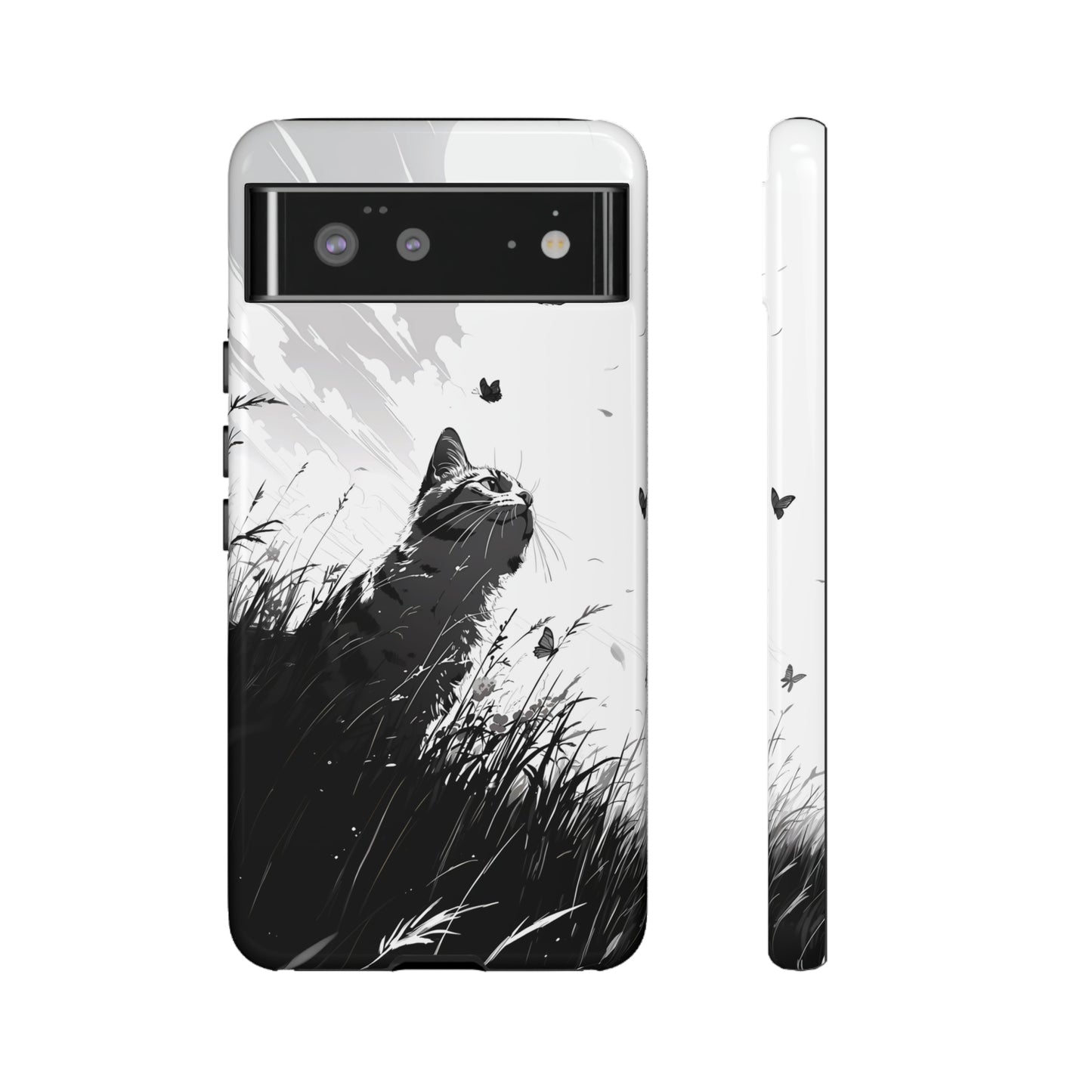 Monochrome Whimsy | Hardshell Phone Case