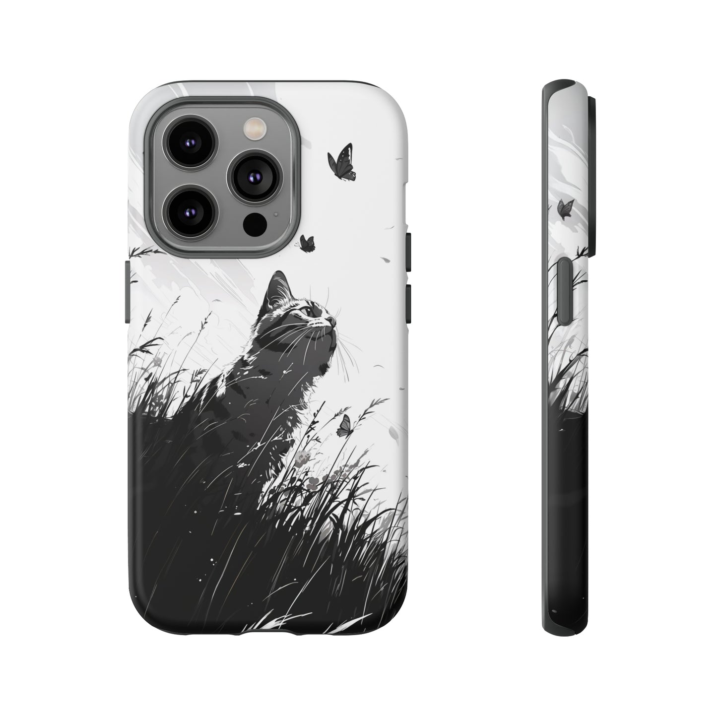 Monochrome Whimsy | Hardshell Phone Case