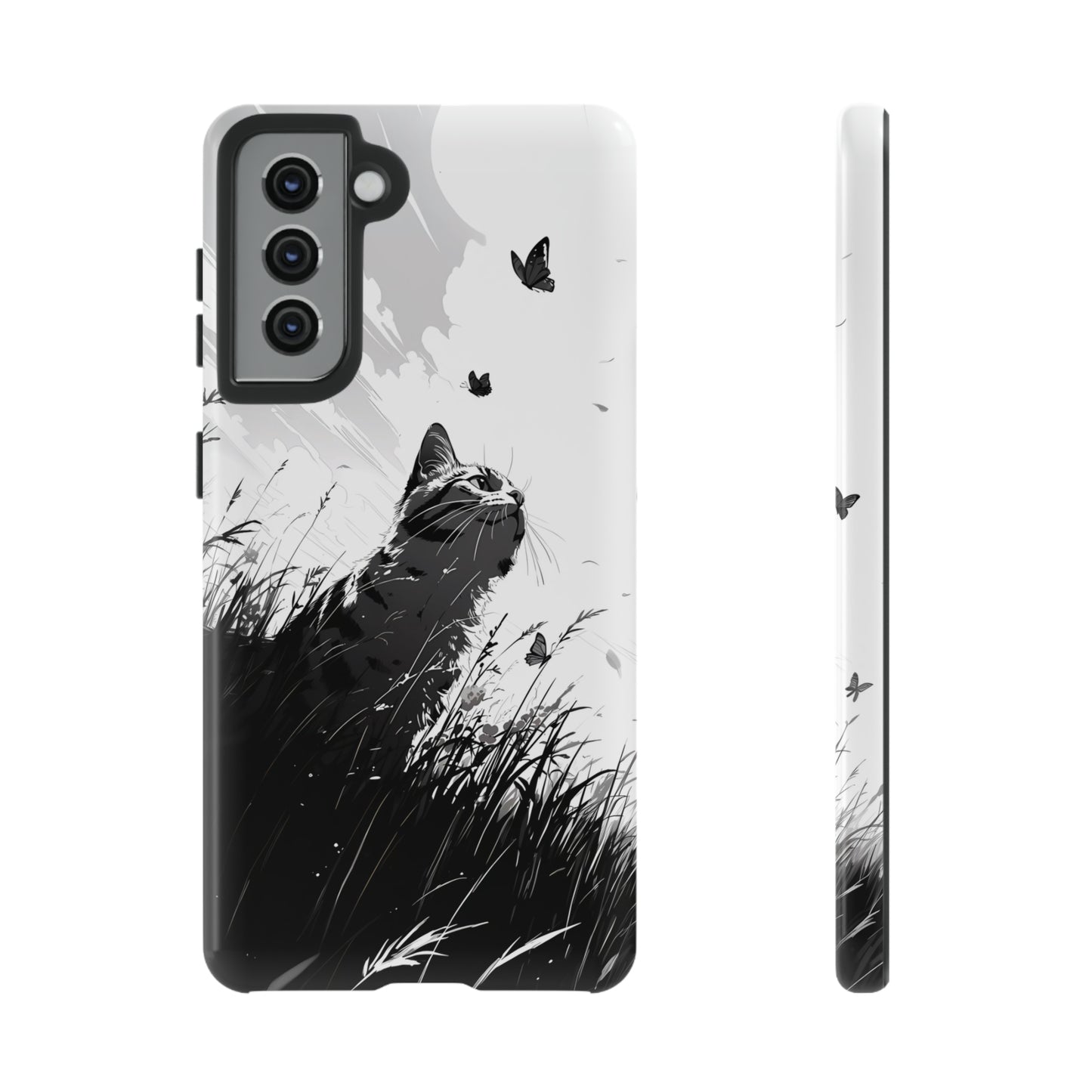 Monochrome Whimsy | Hardshell Phone Case