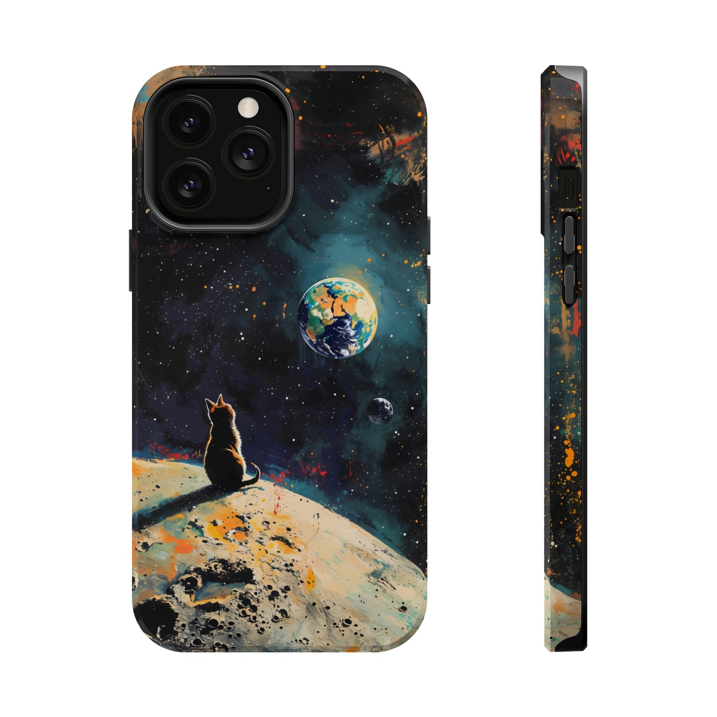 Planetary Purr-spective | MagSafe Hardshell Phone Case