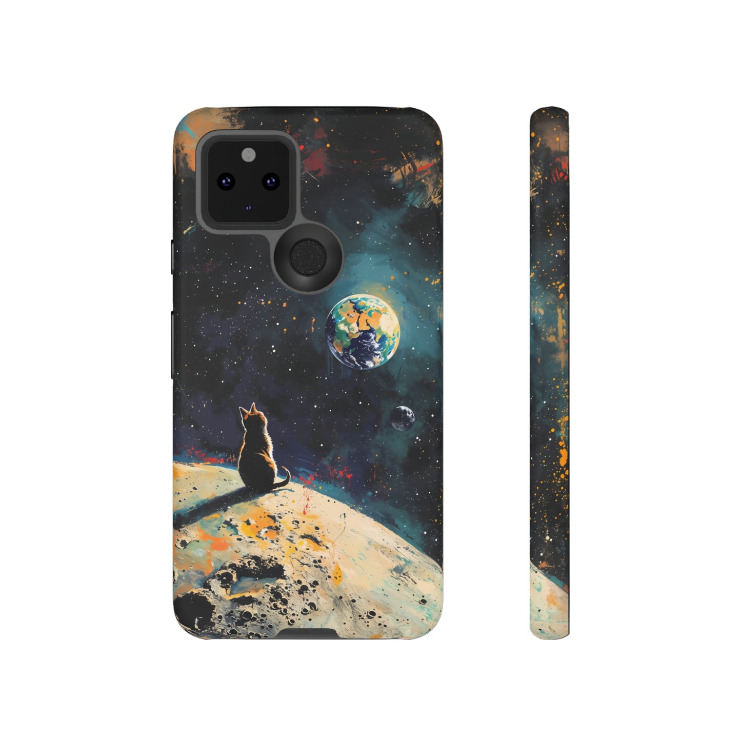 Planetary Purr-spective | Hardshell Phone Case